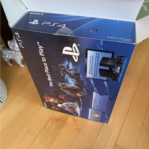 Sony PS4 Console in Black and Blue Box